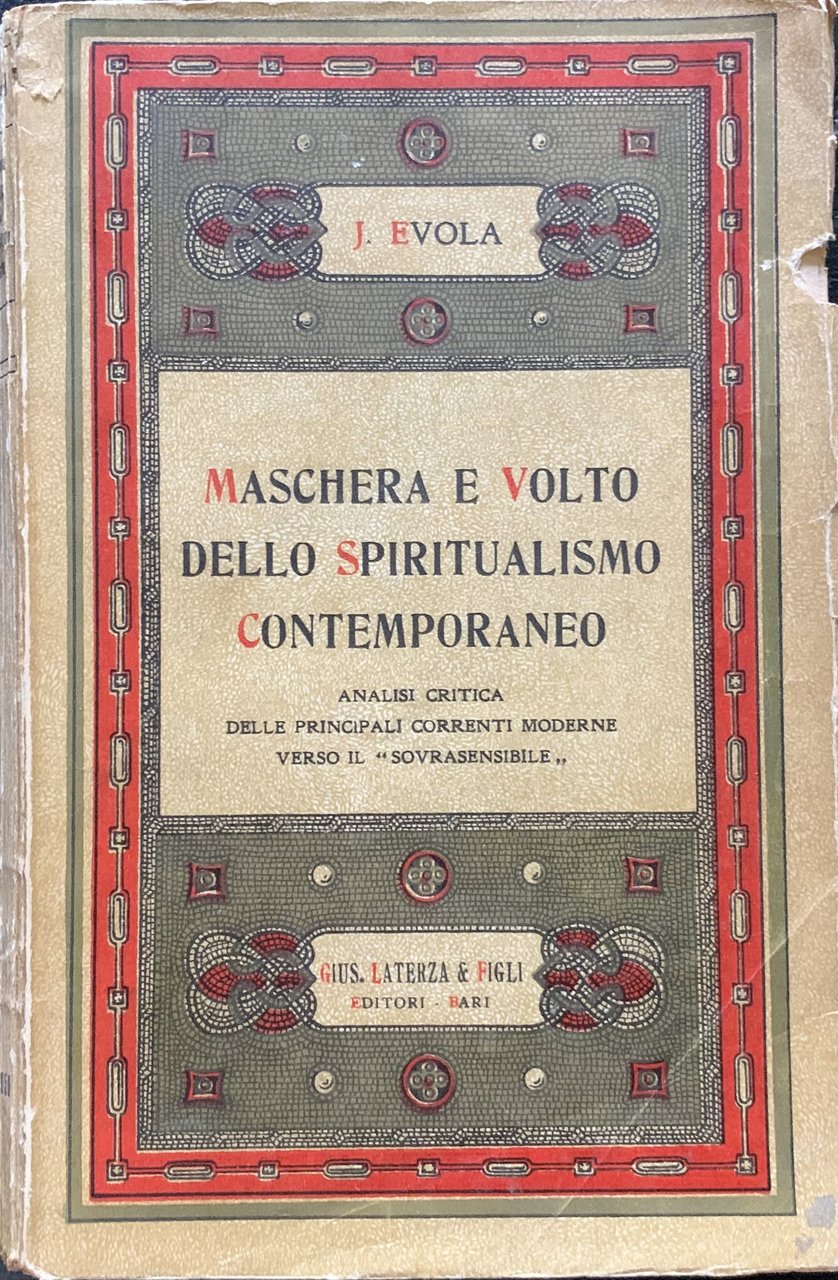 Maschera e volto dello spiritualismo contemporaneo | Immagine principale