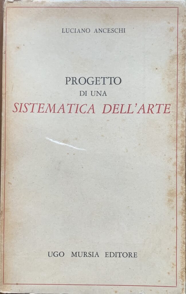 Progetto di una sistematica dell'arte