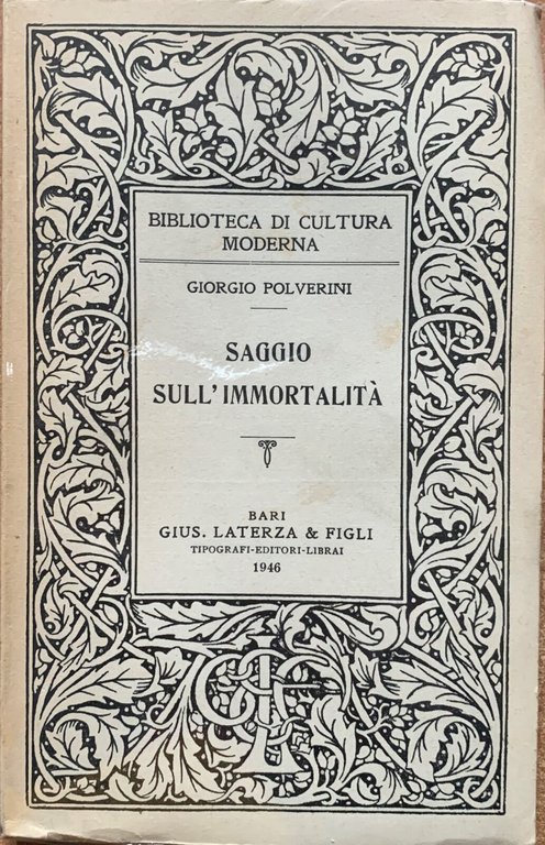 Saggio sull'immortalitÃ | Immagine Gallery 2
