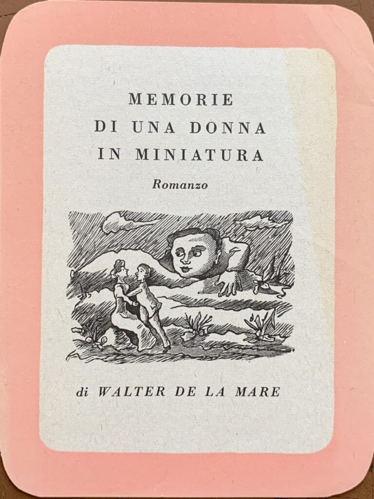 Santino pubblicitario per Memorie di una donna in miniatura di …