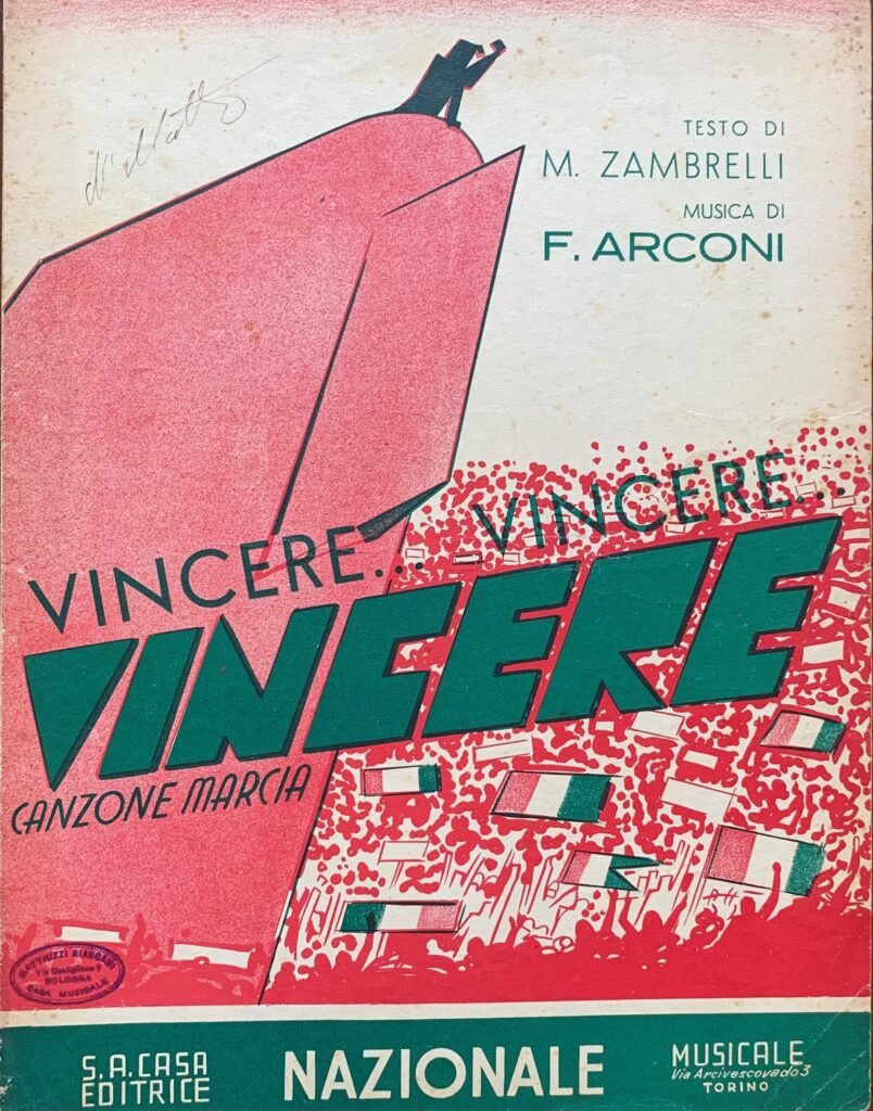 Vincere. Vincere. Vincere. Canzone marcia