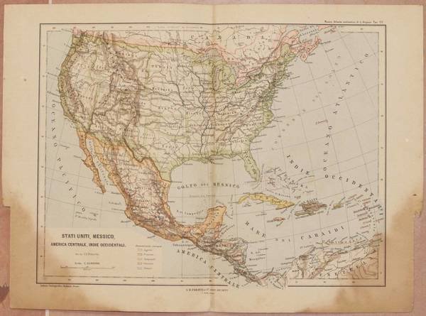 STATI UNITI MESSICO AMERICA CENTRALE INDIE OCCIDENTALI