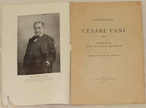 ONORANZE A CESARE FANI PERUGIA XXV MAGGIO MCMXIX PUBBLICATO A …