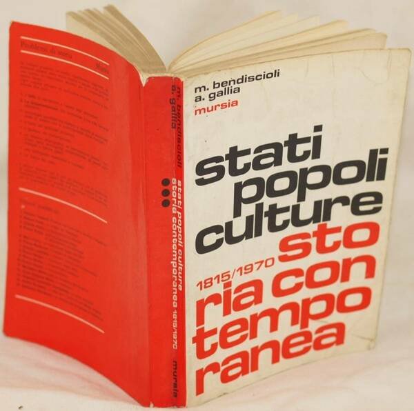 STATI POPOLI CULTURE STORIA CONTEMPORANEA 1815/1970