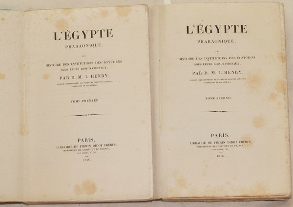 L'EGYPTE PHARAONIQUE OU HISTOIRE DES INSTITUTIONS DES EGYPTIENS SOUS LEURS …