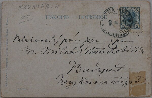 CARTOLINA HENRI MEUNIER MNOHO STESTI DO NOVEHO ROKU A MNOHO …