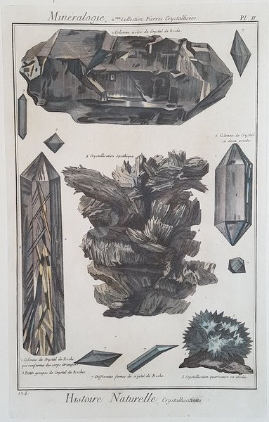 HISTOIRE NATURELLE - MINERALOGIE CRYSTALLISATIONS CRYSTAL DE ROCHE - CRYSTALLISATION SPATHIQUE - COLONNE DE CRYSTAL - COLONNE DE CRYSTAL DE ROCHE - CRYSTALLISATION QUARTZEUSE