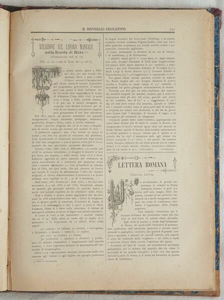IL RISVEGLIO EDUCATIVO MONITORE SETTIMANALE DELLE SCUOLE ELEMENTARI