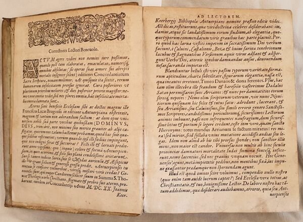 CONCORDANTIAE BIBLIORUM AD ANTIQUOS ET NOVOS CODICES DILIGENTER COLLECTAE