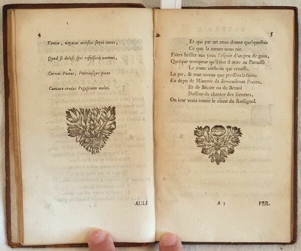 SATIRES DE PERSE TRADUITES EN VERS FRANCOIS ET ACCOMODEES AU …