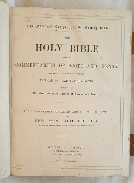 THE NATIONAL COMPREHENSIVE FAMILY BIBLE THE HOLY BIBLE