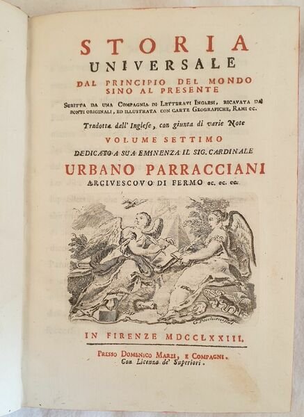 STORIA UNIVERSALE DAL PRINCIPIO DEL MONDO SINO AL PRESENTE VOLUME …