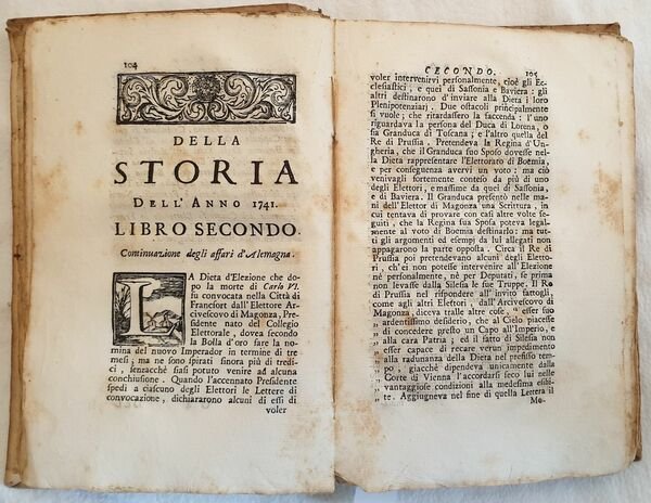 LA STORIA DELL'ANNO MDCCXLI DIVISA IN QUATTRO LIBRI