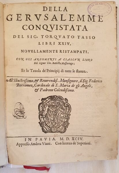 DELLA GERUSALEMME CONQUISTATA