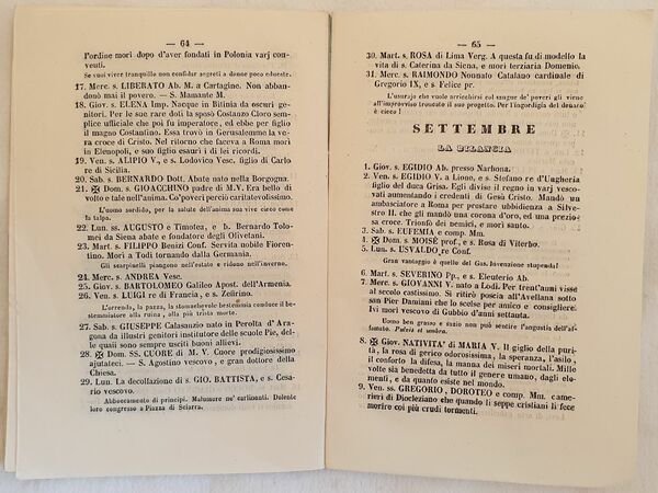 MAROCCO ALMANACCO DELL'ANNO 1859 INTITOLATO BARBA BIANCA O ACCONCIA BOCCHE