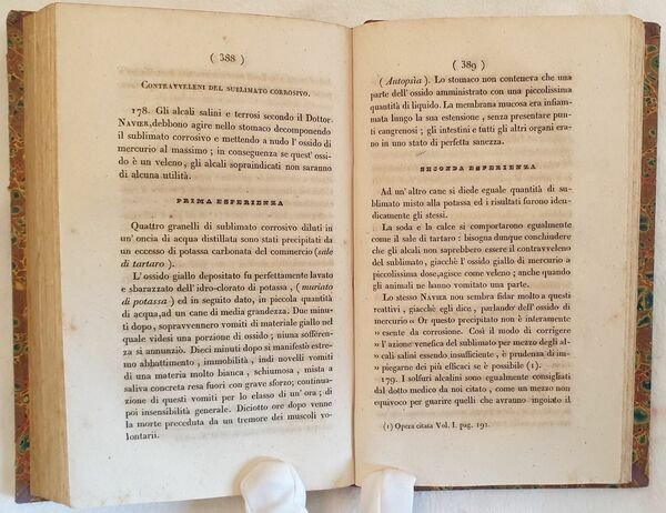 TRATTATO DE VELENI DE REGNI MINERALE VEGETABILE ED ANIMALE OVVERO …