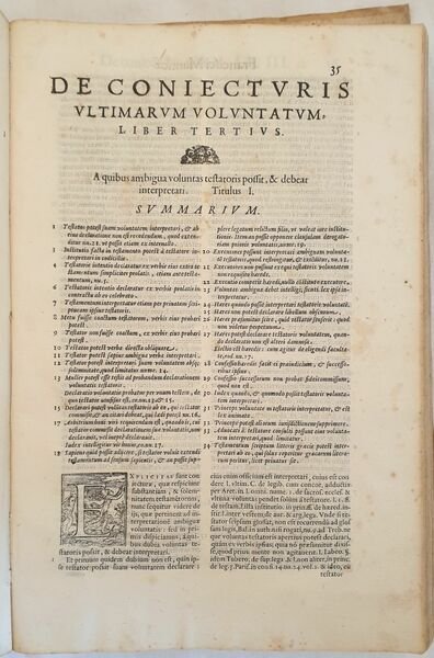 TRACTATUS DE CONIECTURIS ULTIMARUM VOLUNTATUM IN LIBROS DUODECIM DISTINCTUS