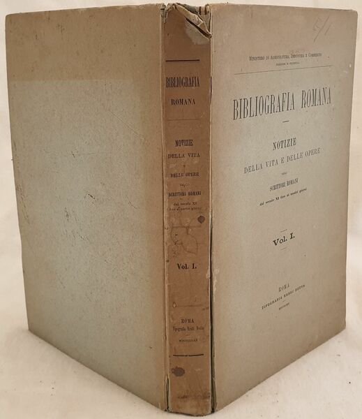 BIBLIOGRAFIA ROMANA NOTIZIE DELLA VITA E DELLE OPERE DEGLI SCRITTORI …