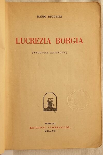 LUCREZIA BORGIA