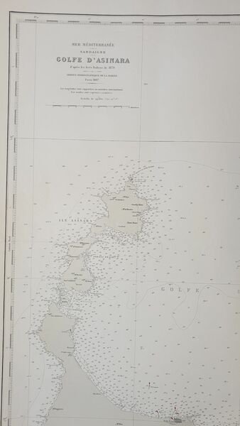 MER MEDITERRANEE SARDAIGNE GOLFE D'ASINARA D'APRES LES LEVES ITALIENS DE …