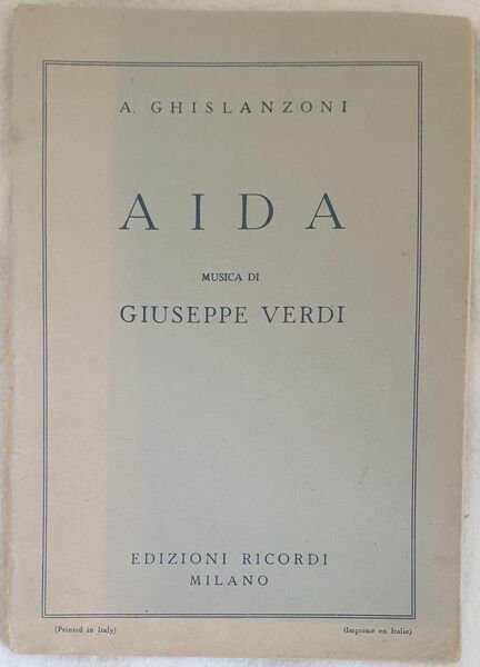 AIDA MELODRAMMA IN TRE ATTI