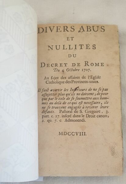 DIVERS ABUS ET NULLITES DU DECRET DE ROME DU 4 …