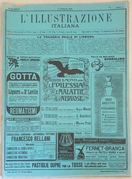 L'ILLUSTRAZIONE ITALIANA ANNO VI - N. 6 - 9 FEBBRAIO …