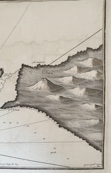 PLAN DU PASSAGE ENTRE L'ISLE AZINARA ET LE CAP AZINARA …