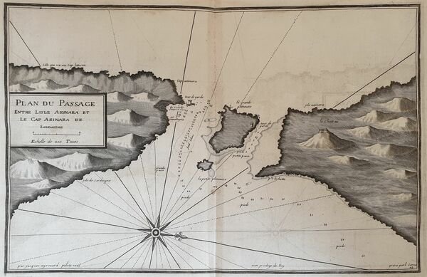 PLAN DU PASSAGE ENTRE L'ISLE AZINARA ET LE CAP AZINARA …