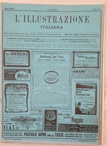 L'ILLUSTRAZIONE ITALIANA ANNO XXXV - N. 23 - 7 GIUGNO …