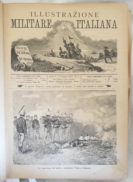 L'ILLUSTRAZIONE MILITARE ITALIANA 1887-1888-1889