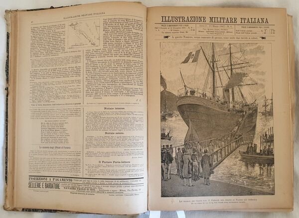 L'ILLUSTRAZIONE MILITARE ITALIANA 1887-1888-1889