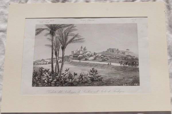 VEDUTA DEL VILLAGGIO DI SANLURI NELL'ISOLA DI SARDEGNA