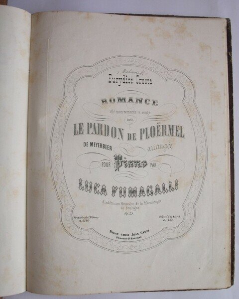 SPARTITI PER PIANOFORTE