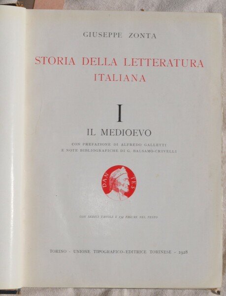 STORIA DELLA LETTERATURA ITALIANA