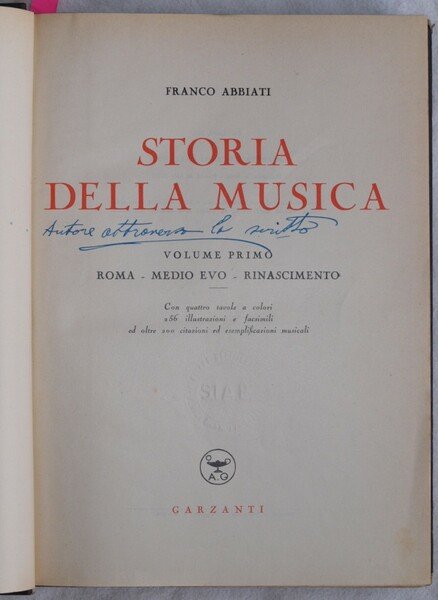 STORIA DELLA MUSICA