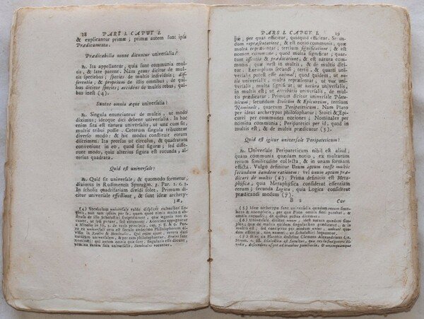 INSTITUTIONES LOGICAE JACOBI FACCIOLATI AD USUM SCHOLARUM