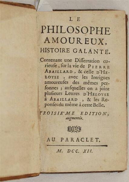 LE PHILOSOPHE AMOUREUX HISTOIRE GALANTE