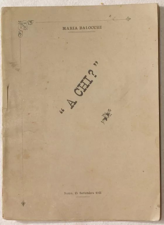 A CHI? 15 SETTEMBRE 1911