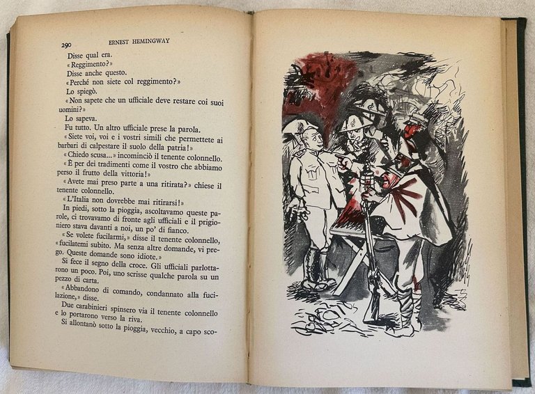 ADDIO ALLE ARMI CON 8 ILLUSTRAZIONI DI RENATO GUTTUSO