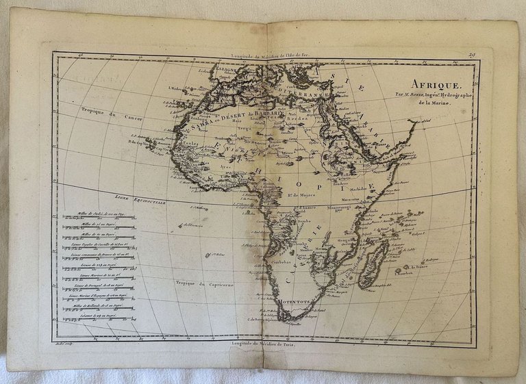 AFRIQUE PAR M. BONNE INGEN. HYDROGRAPHE DE LA MARINE | Immagine Gallery 2