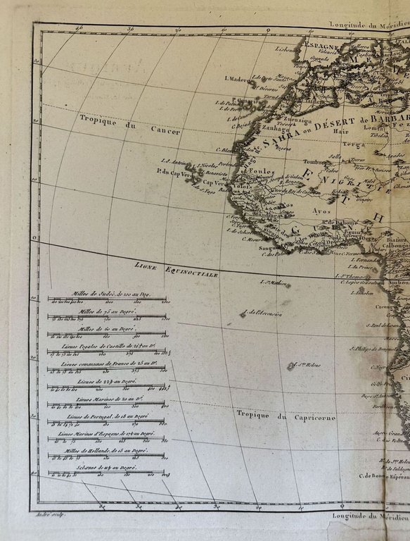 AFRIQUE PAR M. BONNE INGEN. HYDROGRAPHE DE LA MARINE | Immagine Gallery 4