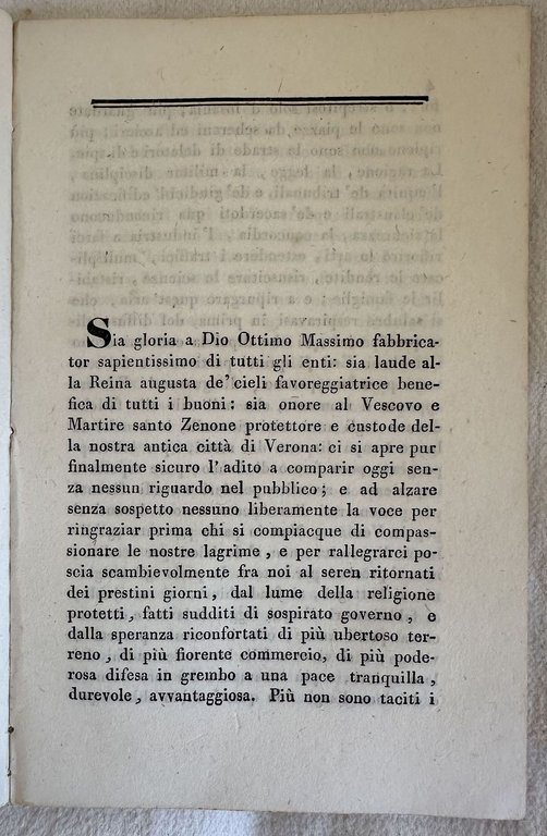 AL POPOLO VERONESE ORAZIONE DEL P. G. PELLEGRINI F. FERD. … | Immagine Gallery 2