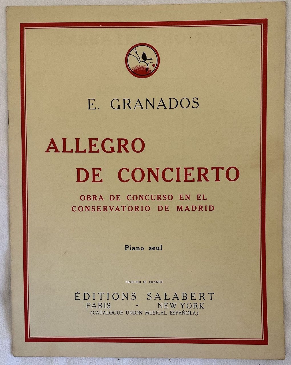 ALLEGRO DE CONCIERTO OBRA DE CONCURSO EN EL CONSERVATORIO DE …