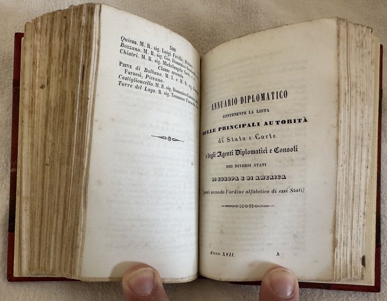 ALMANACCO DI CORTE PER L'ANNO MDCCCXLVII