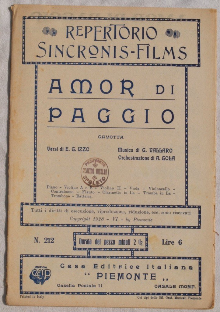 AMOR DI PAGGIO