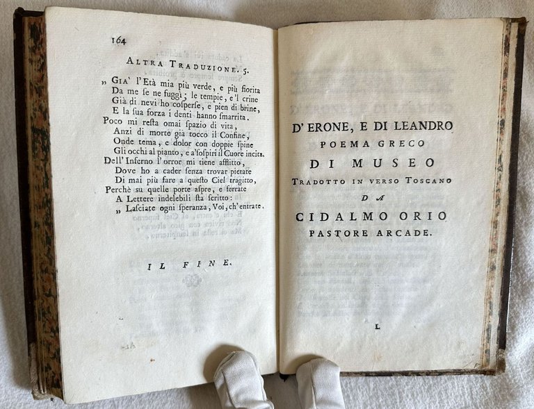 ANACREONTE POETA GRECO TRADOTTO IN RIME TOSCANE DA CIDALMO ORIO | Immagine Gallery 4