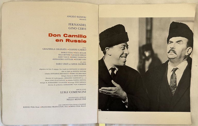 ANGELO RIZZOLI FERNANDEL - GINO CERVI DON CAMILLO EN RUSSIE … | Immagine Gallery 2