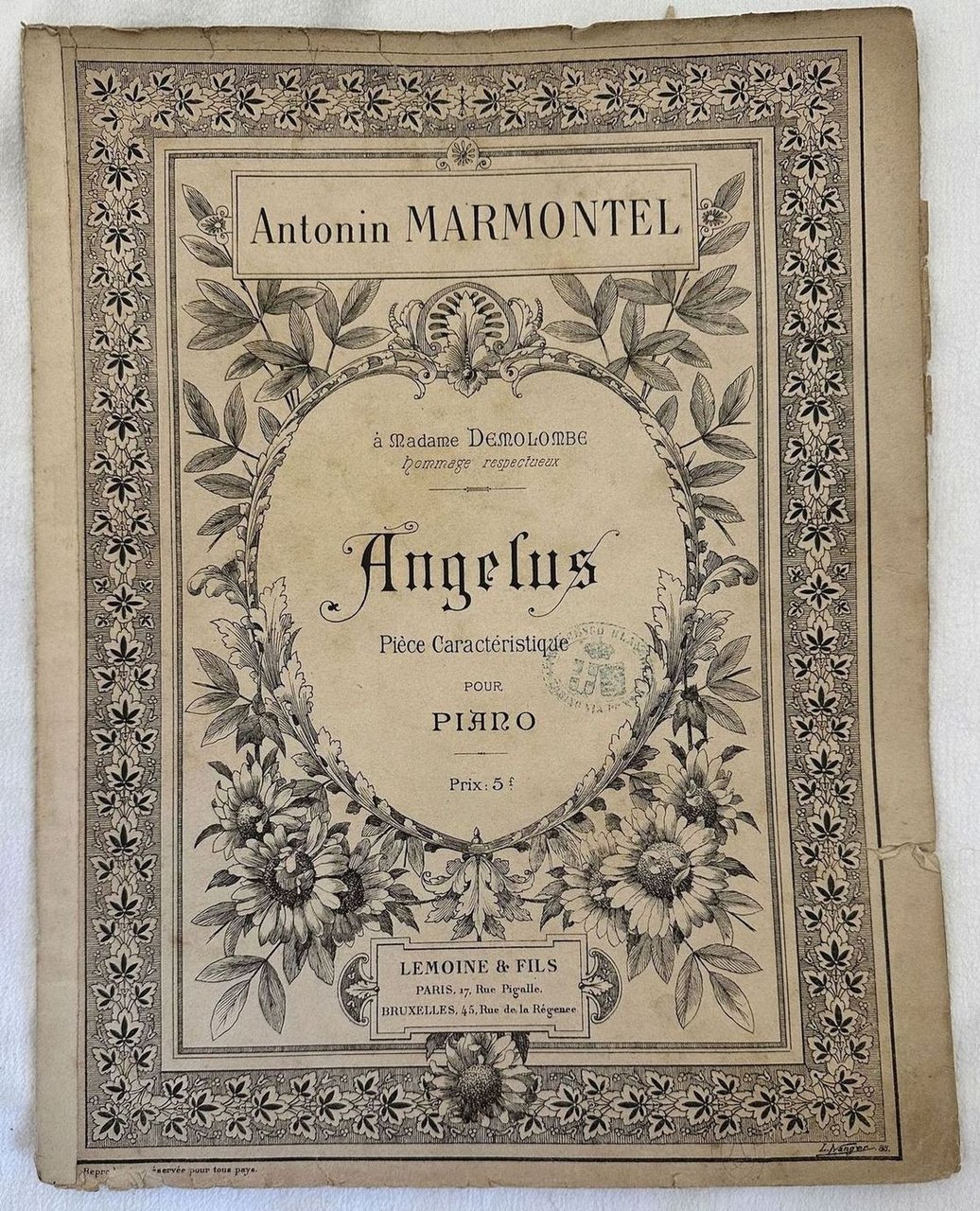 ANGELUS PIECE CARACTERISTIQUE POUR PIANO