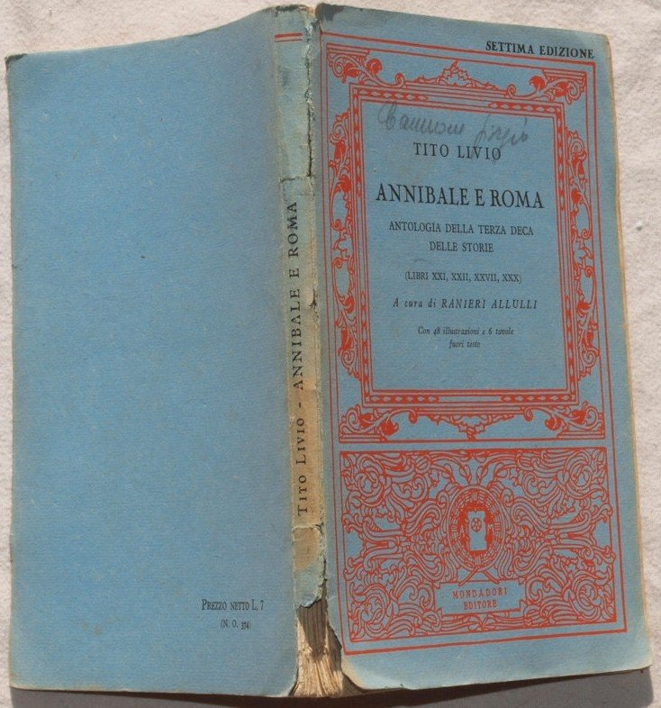 ANNIBALE E ROMA ANTOLOGIA DELLA TERZA DECA DELLE STORIE (LIBRI …